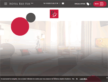 Tablet Screenshot of hotelredfox.com